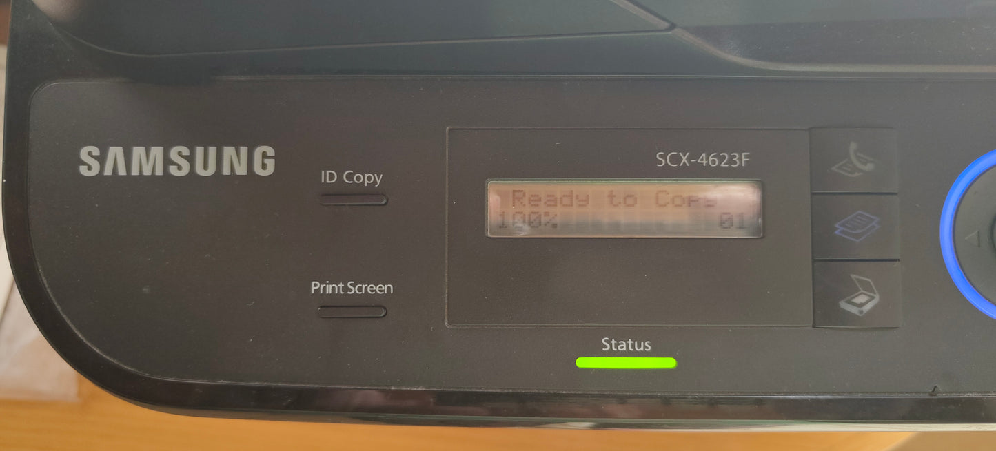 Samsung SCX-4623F monochrome laser multifunctional printer (used, fully operational)