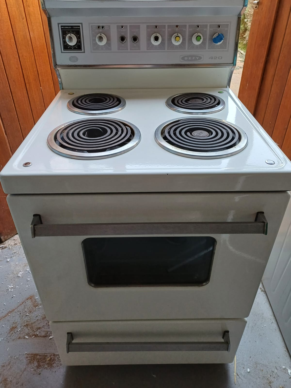 DEFY 420 4-plate Stove, Oven & Warmer